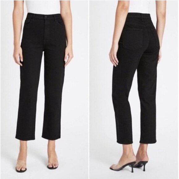 J.Brand Highrise ankle straight legs Jules jeans , black, Size 27 O - Picture 1 of 11
